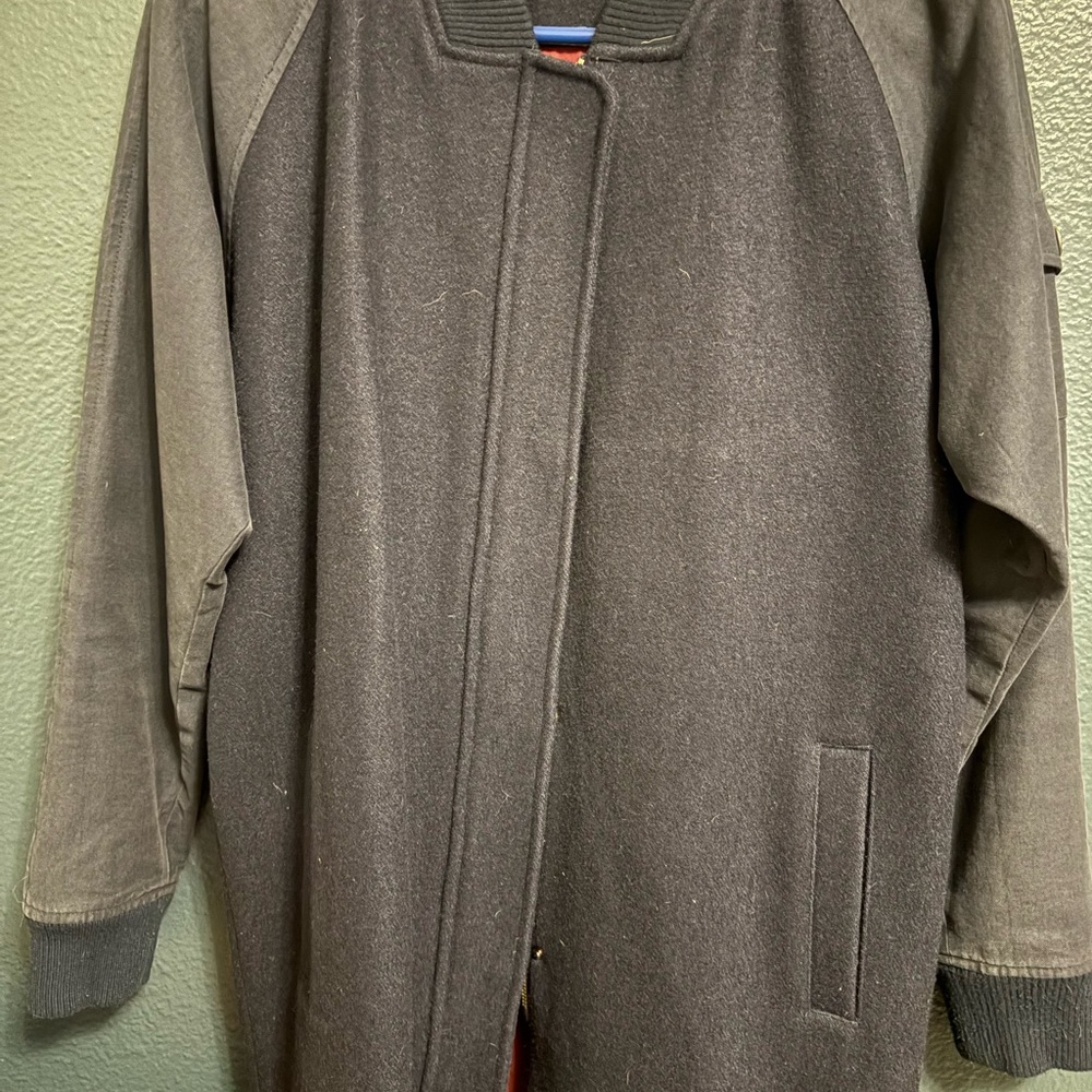 Women’s navy blue Wool Bomber Jacket
